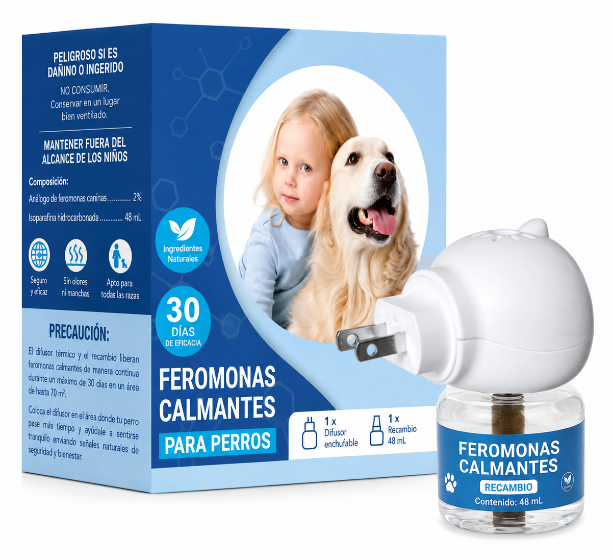 Difusor de feromonas para gatos y perros